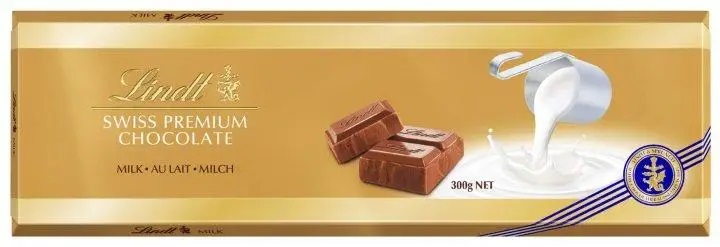 k6jvfuuu22.jpg Шоколад Lindt молочний 300 г - Зображення 1