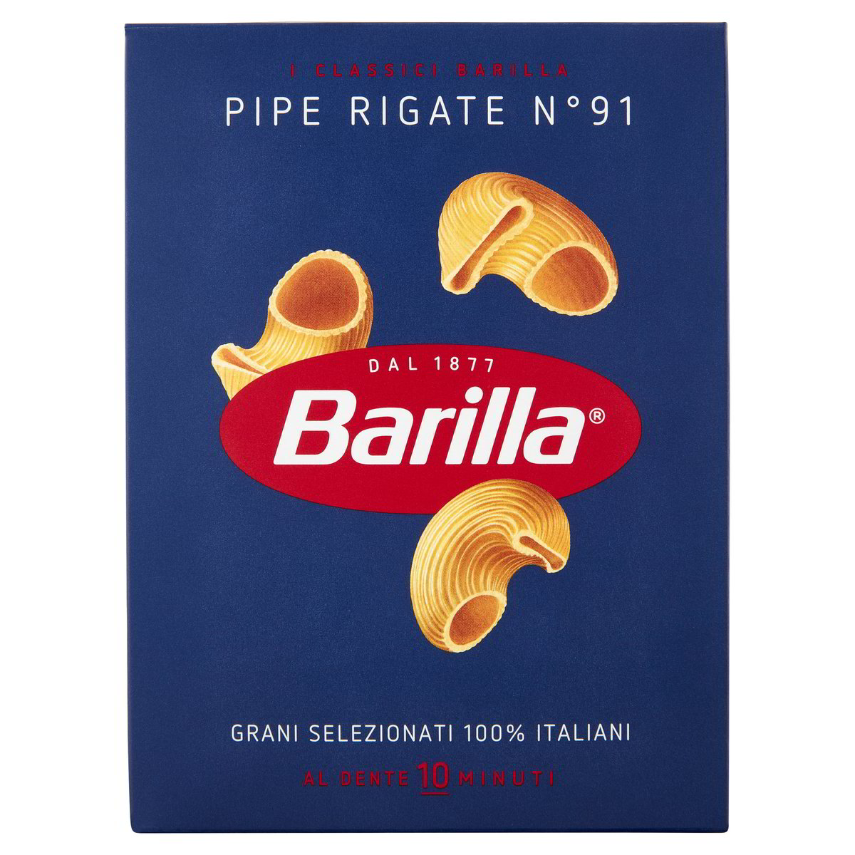 knwdz0d0i6.jpg Макарони Barilla Pipe Rigate №91 500 г - Зображення 1