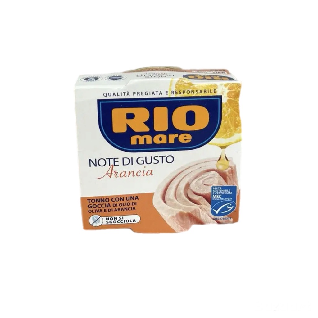lq89sijep9.jpeg Тунець Rio Mare Note Di Gusto в оливковій олії з апельсином 120 г - Зображення 1