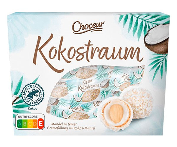 mer9pauefk.jpg Шоколадні цукерки Choceur Kokostraum з кокосом 150 г - Зображення 1