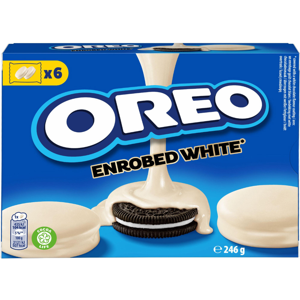 n8zgyeanvu.jpg Печиво Oreo Milk Enrobed в білому шоколаді 246 г — изображение 1