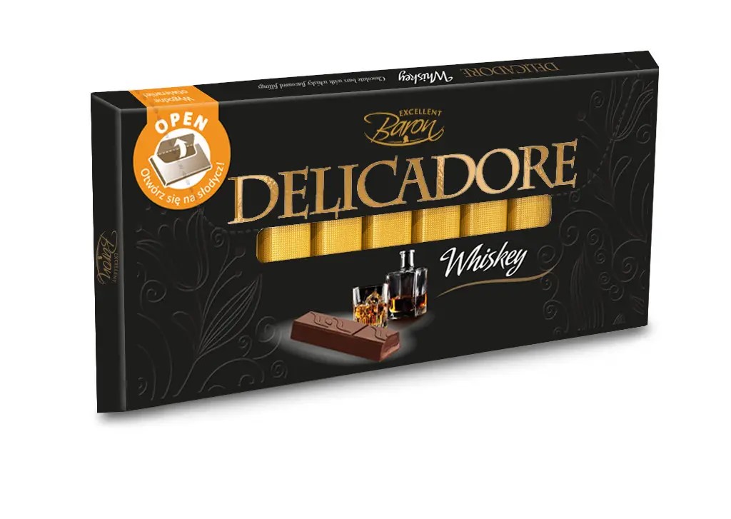 nsxroh5a17.jpg Шоколадні стіки Delicadore Whisky з віскі 200 г - Зображення 1