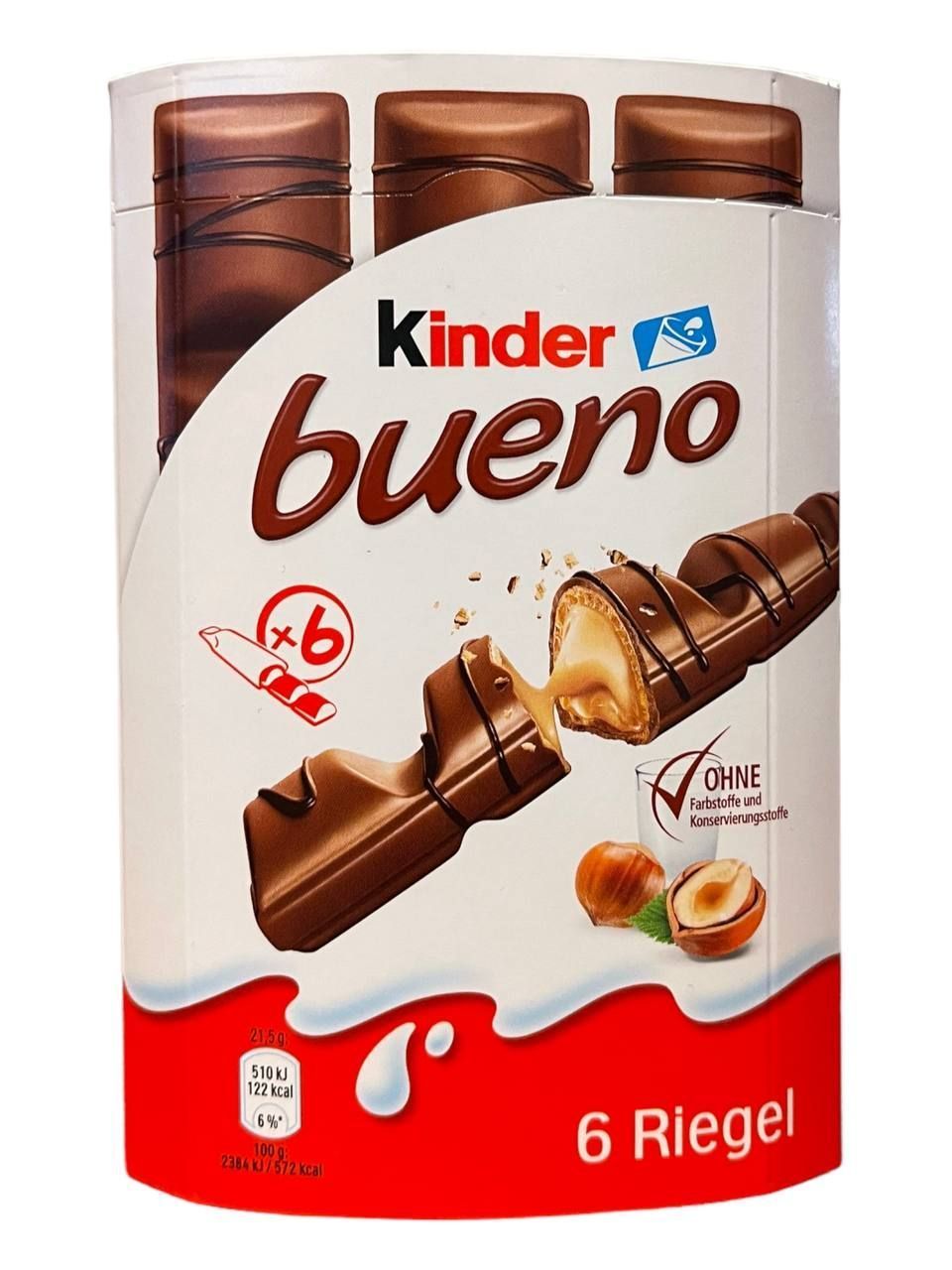 pm4adbmg47.jpeg Батончики Kinder Bueno у молочному шоколаді 129 г (6 штук) - Зображення 1
