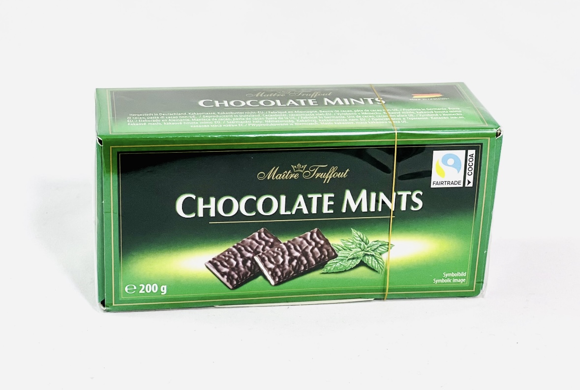 pxj3mj6bje.jpeg Шоколадні цукерки Maitre Truffout з м'ятною начинкою 200 г - Зображення 1