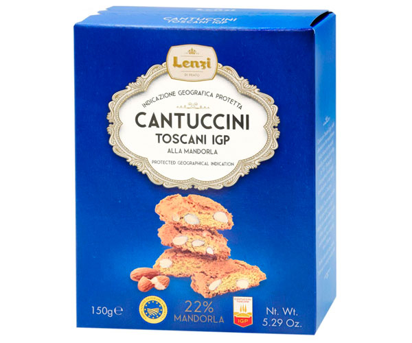 shn2xvnxnd.jpeg Печиво Lenzi Cantuccini Toscani I.G.P. Mandorle з мигдалем 150 г - Зображення 1