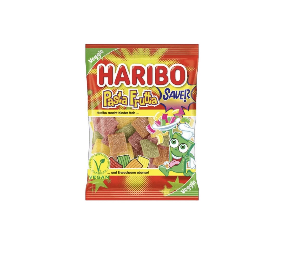ufffdu77wt.jpeg Желейки Haribo Saver Pasta Frutta 160 грам - Зображення 1
