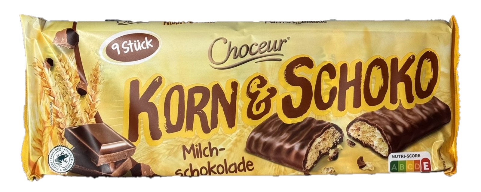 uncm7ek6va.jpg Батончики Choceur Korn&Schoko Milch schokolade (молочний шоколад) 9*18,5/166,5 г — изображение 1