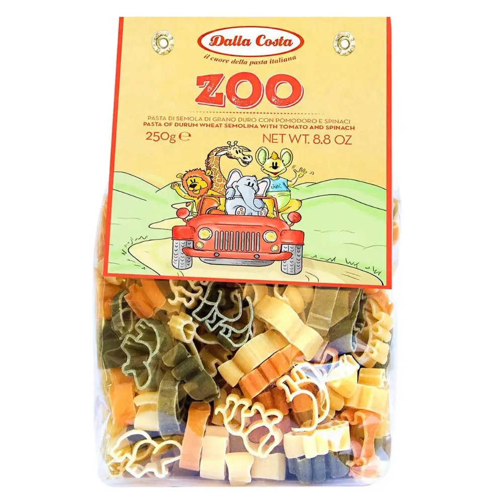 vpfk1grzzk.jpg Макарони Dalla Costa Zoo 250 г - Зображення 1