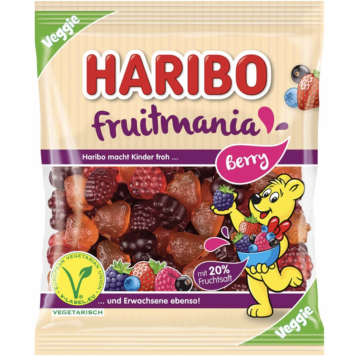 wjsvjd9ma6.jpeg Желейки Haribo Fruitmania 160г - Зображення 1