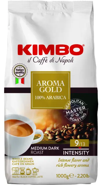 wpsg9hoizj.jpg Кава в зернах Kimbo Aroma Gold 1 кг — изображение 1