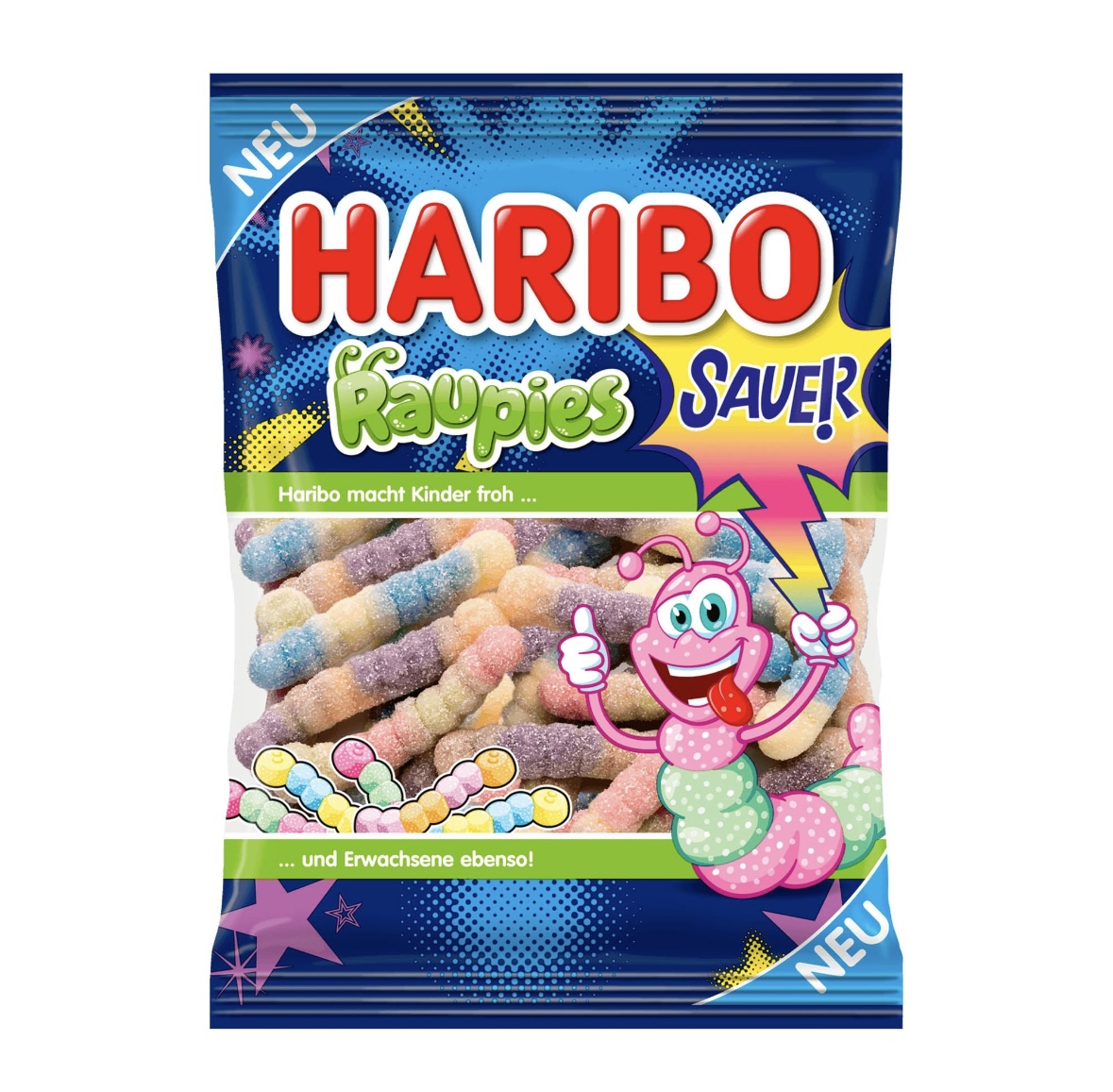yoanv01090.jpeg Желейки Haribo Raupies 160г - Зображення 1