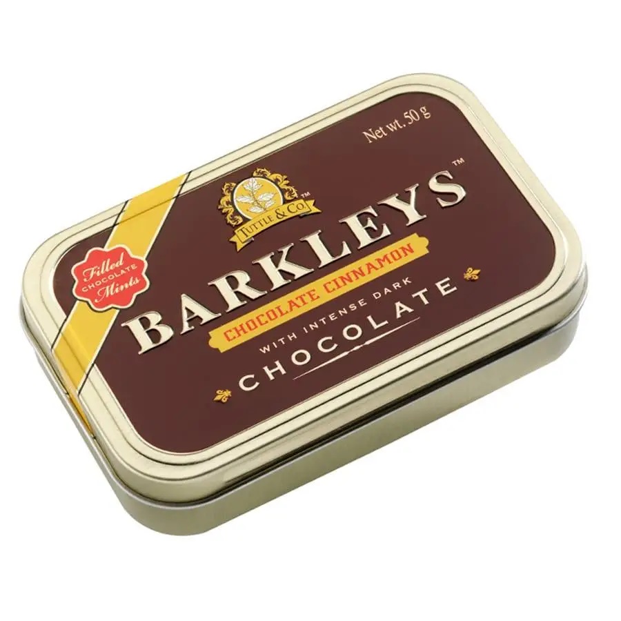 zdj3r3h4qf.jpg Льодяники Barkleys Chocolate Cinnamon зі смаком кориці і шоколаду 50 г - Зображення 1