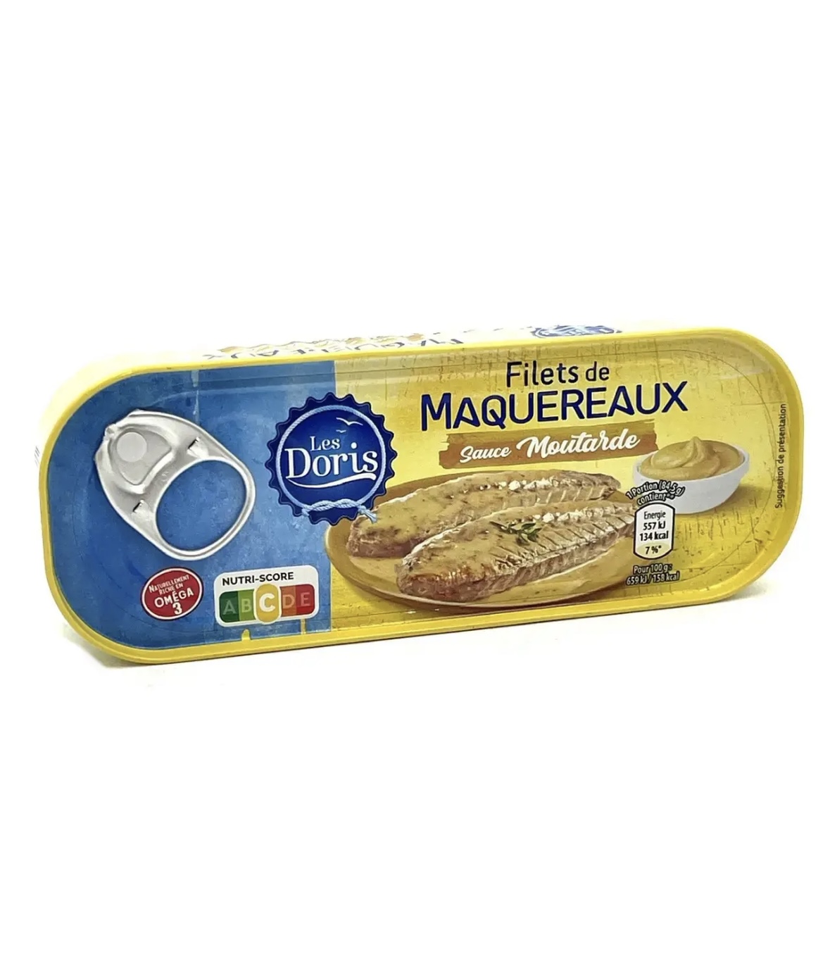 5nzu4n950w.jpeg Філе макрелі Les Doris в гірчичному соусі 169 г - Зображення 1