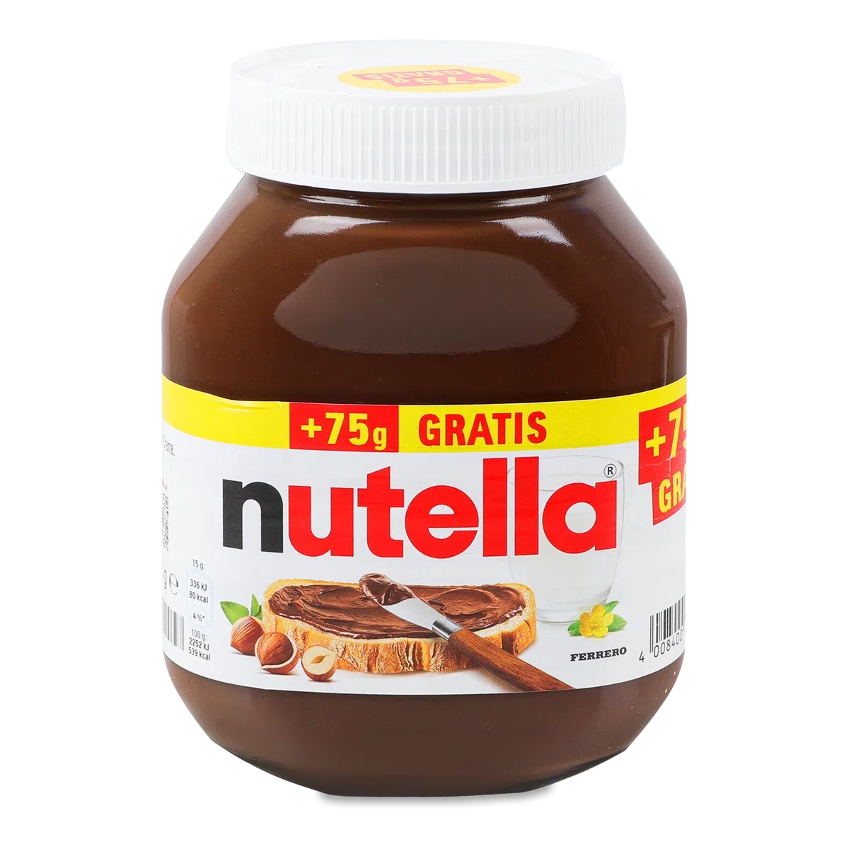 918djspz80.jpg Шоколадна паста Nutella 750 г — изображение 1