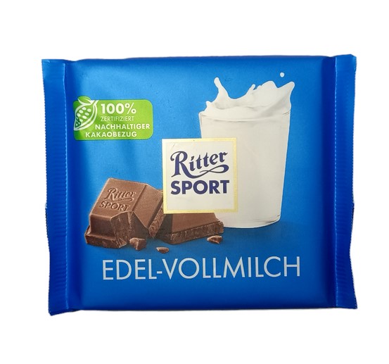 b6n0809lfm.jpg Шоколад Ritter Sport Edel Vollmilch молочний 100 г — изображение 1