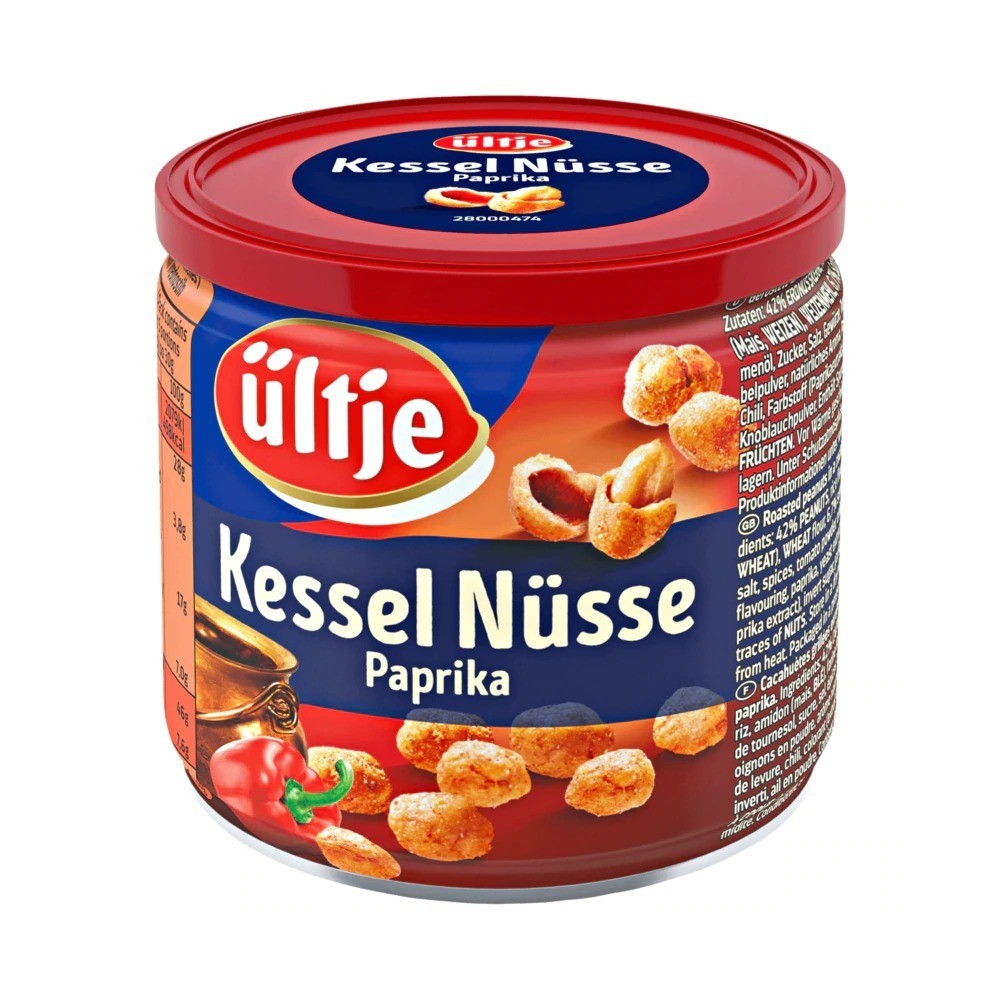 du1kf50wgd.jpg Арахіс Ultje Paprika смажений з паприкою ж/б 150 г - Зображення 1