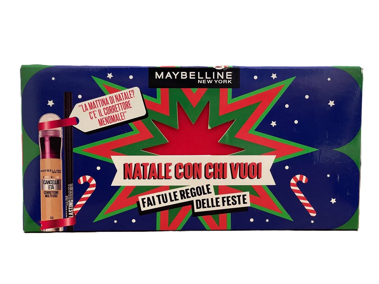 popgo8gmf6.jpg Подарунковий набір косметики та бокс Maybelline New York (консилер+олівчик для очей) - Зображення 1