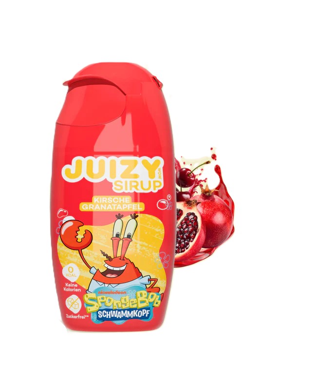 skv9a5750d.jpg Сироп Juizy Sirup Kirsche Granatapfel зі смаком вишні і гранату 65 мл - Зображення 1