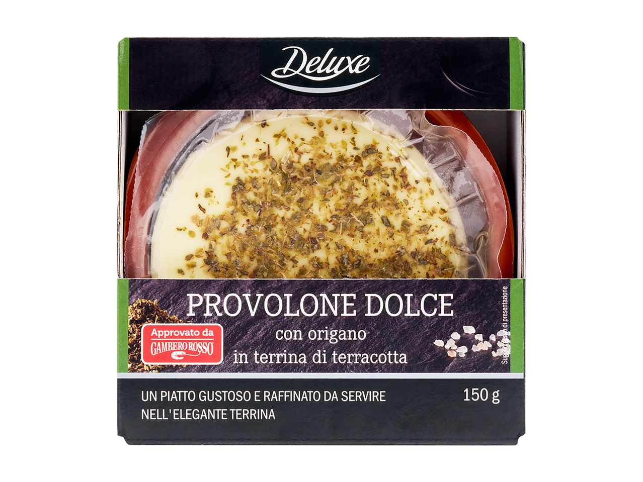 uoy6bngvy9.png Сир Deluxe Provolone Dolce у керамічній тарілці 150г — изображение 1