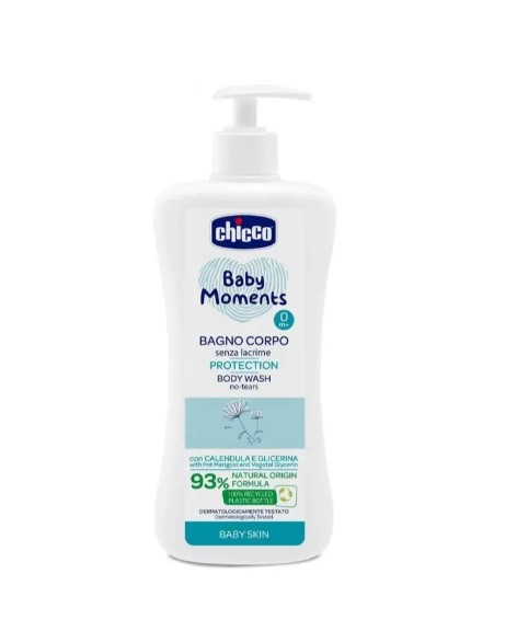 vpxwebfr4e.jpg Гель для душу Chicco Baby Moments Protection 93% (захист) 0+ 500 мл - Зображення 1
