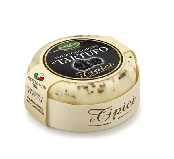 z9ohykh4ut.jpg Сир Trevalli Formaggio Misto al Tartufo з чорним трюфелем 180 г - Зображення 1