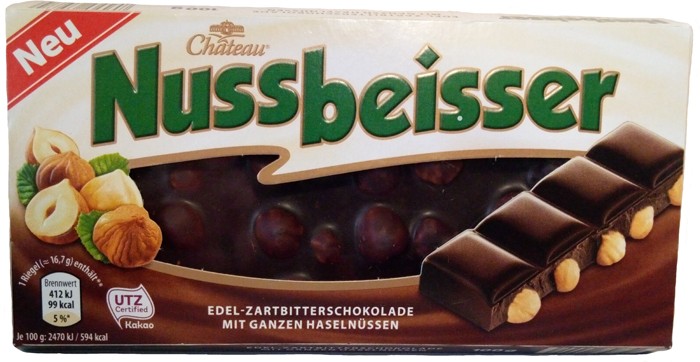 07zpyx9su8.jpg Шоколад Choceur Nussbeisser чорний з горіхом 100 г — изображение 1