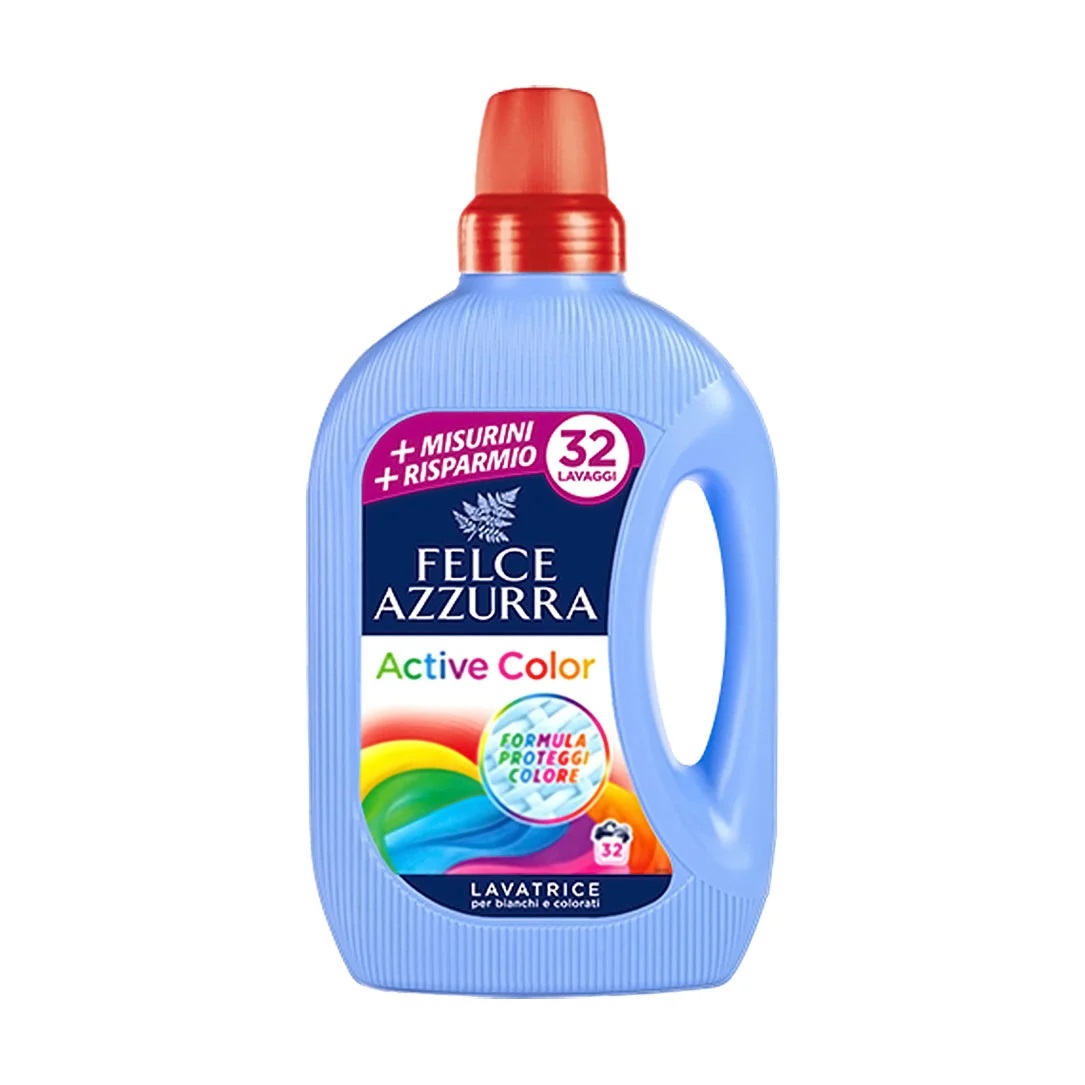 2gotrxqinq.jpg Рідкий порошок для прання Felce Azzurra Active Color захист кольору 32 прань 1,595 л - Зображення 1