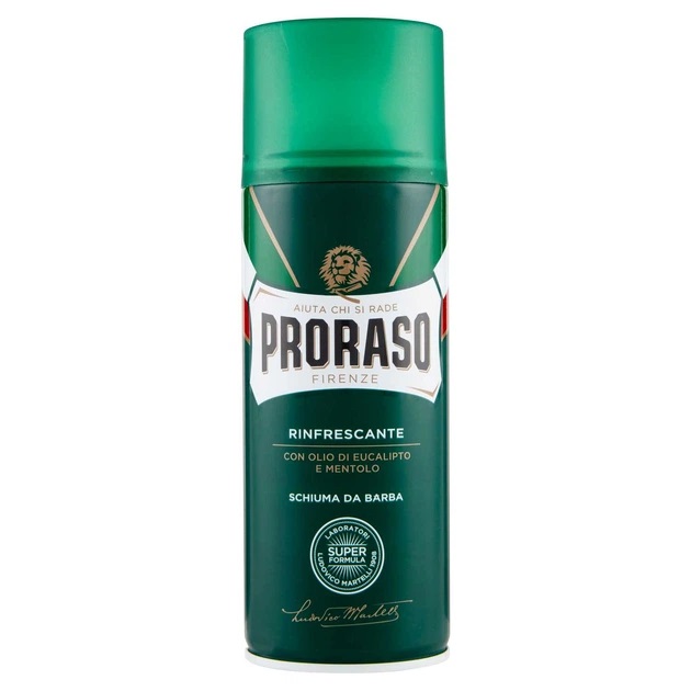 ctu7ivn12z.jpg Піна для гоління Proraso Rinfrescante 400 мл (зелена,освіжаюча) - Зображення 1