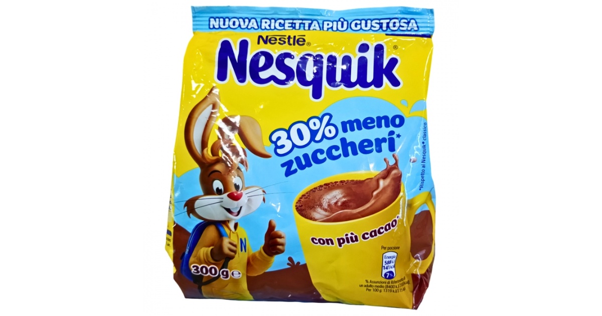 d0fgd6jj24.jpg Шоколадний напій Nesquik менше цукру 30% 300г - Зображення 1