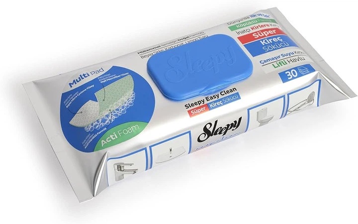 eqxfif4wg5.jpg Серветки Sleepy для прибирання ванної кімнати Easy Clean 30 шт - Зображення 1