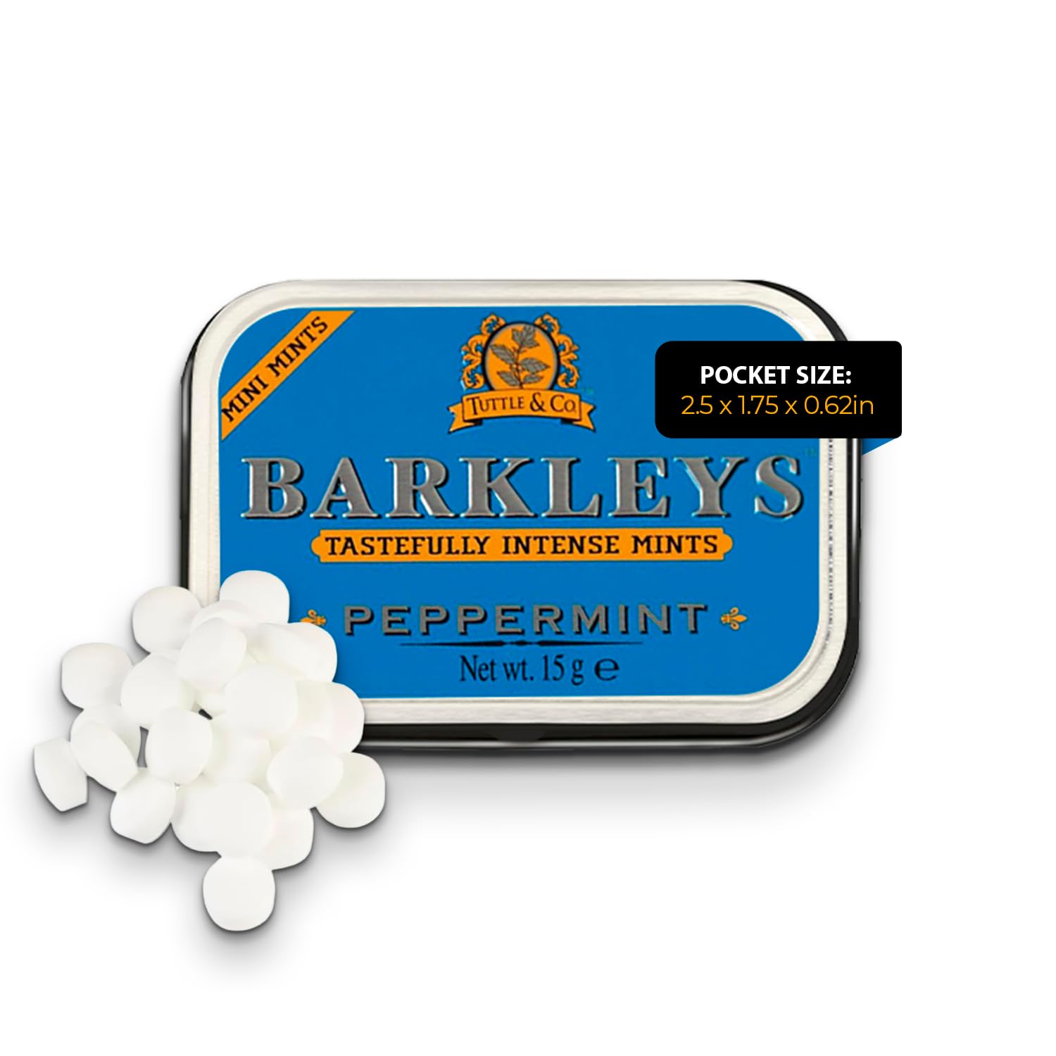 m898ylqmeg.jpg Льодяники Barkleys Peppermint перцева мята 15 г - Зображення 1