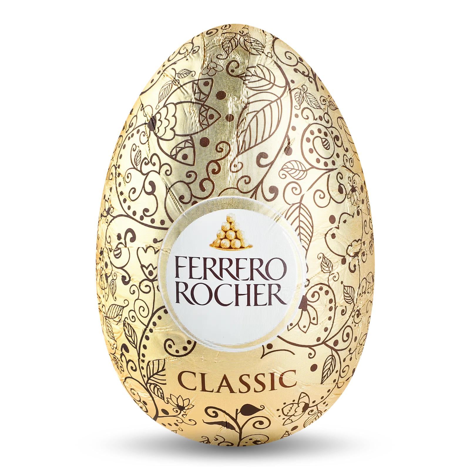 py3bosv65a.jpeg Шоколадне яйце Ferrero Rocher молочний шоколад з горіхом 100 г - Зображення 1