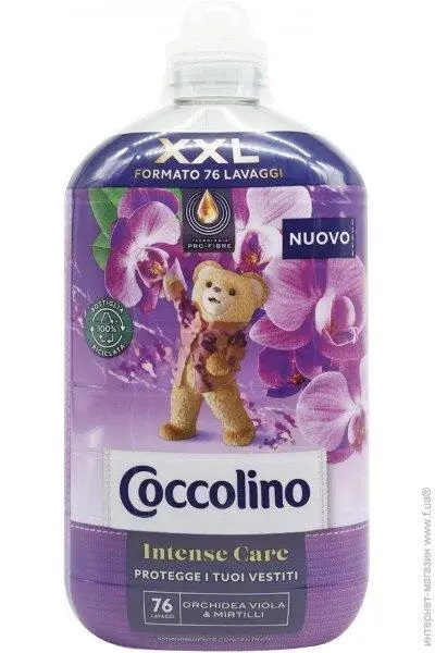 u01syzzslr.jpg Рідкий ополіскувач для прання Coccolino orchidea viola & mirtilli (орхідея та чорниця) 1750 мл - Зображення 1