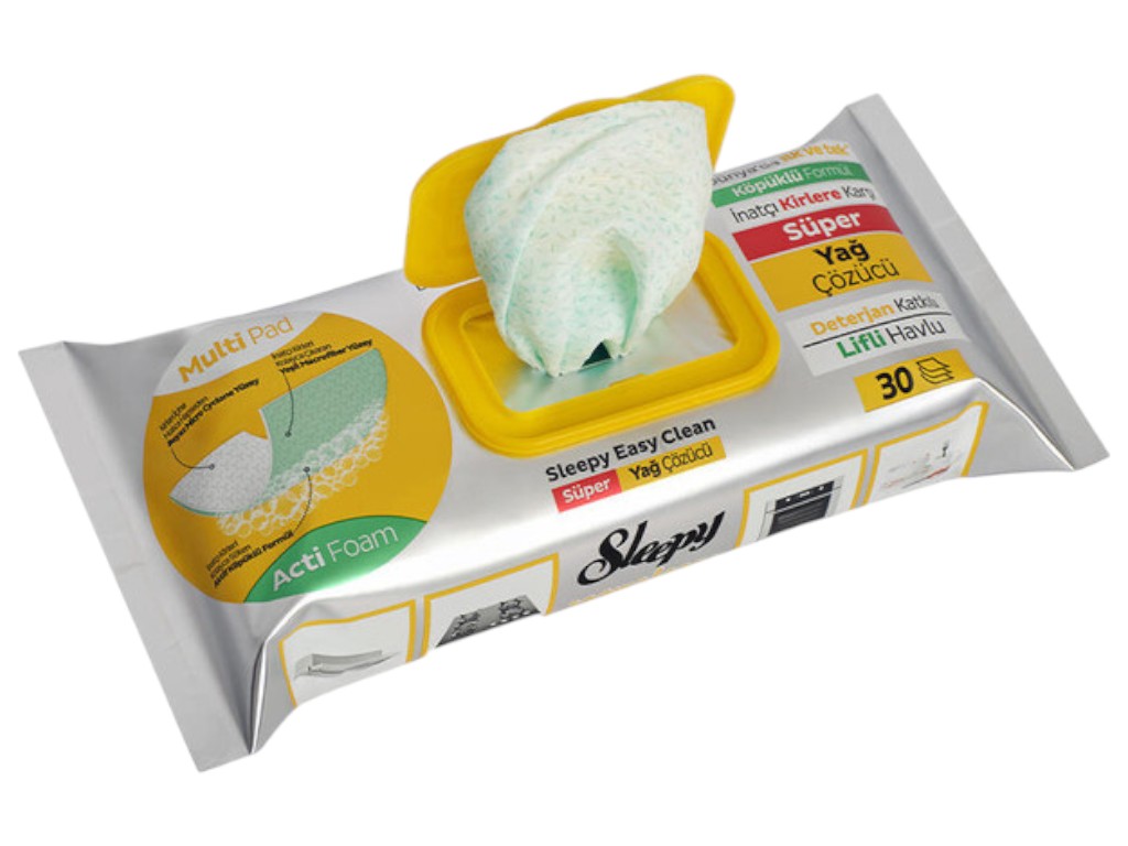 zyaja9q9w1.jpg Серветки Sleepy для прибирання кухні Easy Clean 30 шт - Зображення 1