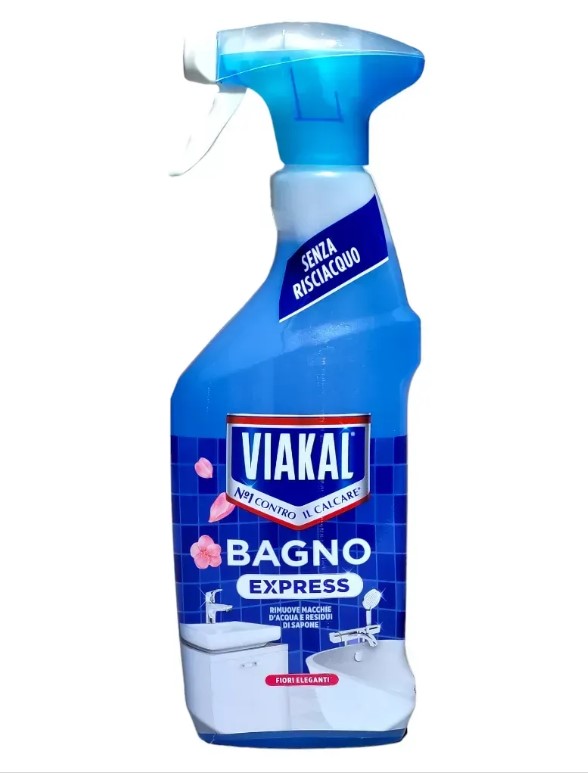 2zpeosh5ei.jpg Засіб для чищення ванни Viakal Bagno Express fiori eleganti (квіти) 470 мл - Зображення 1