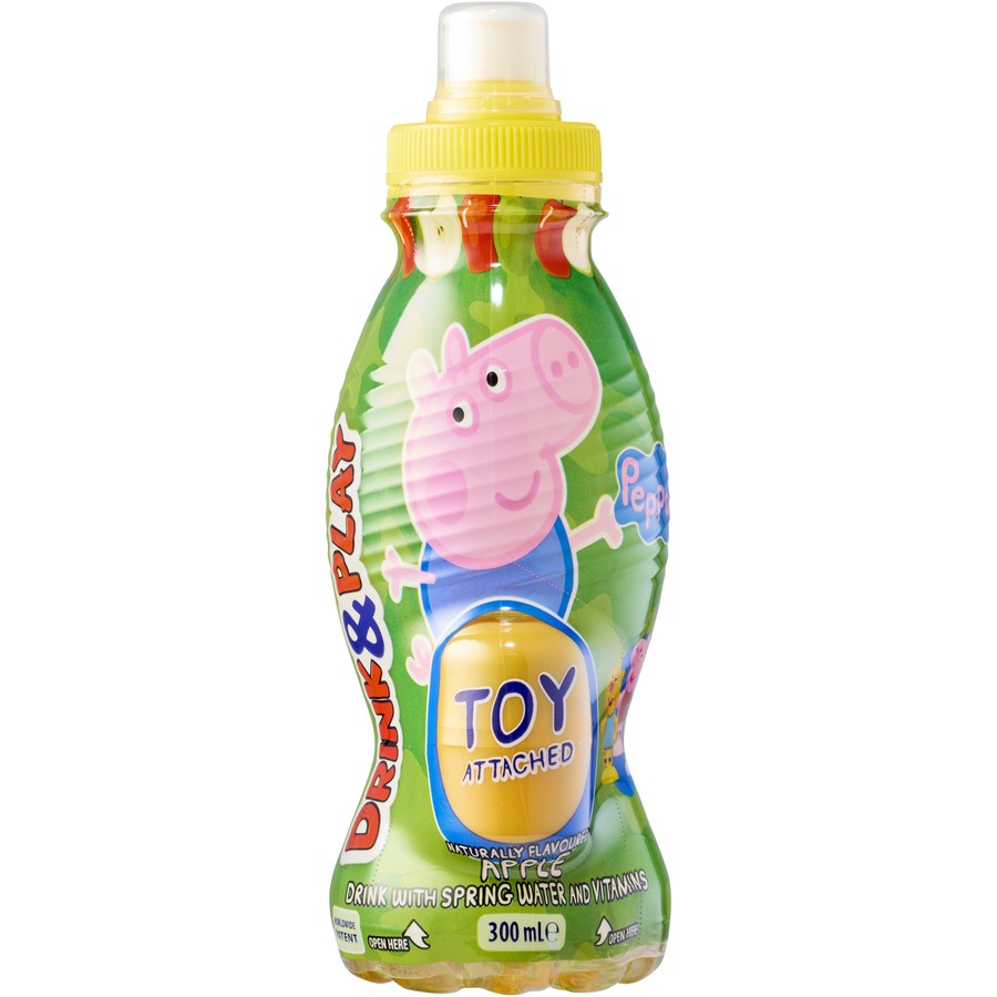 500lppi7bm.jpg Сік Surprise Peppa Pig свинка пепа полуничний з сюрпризом 300 мл — изображение 1