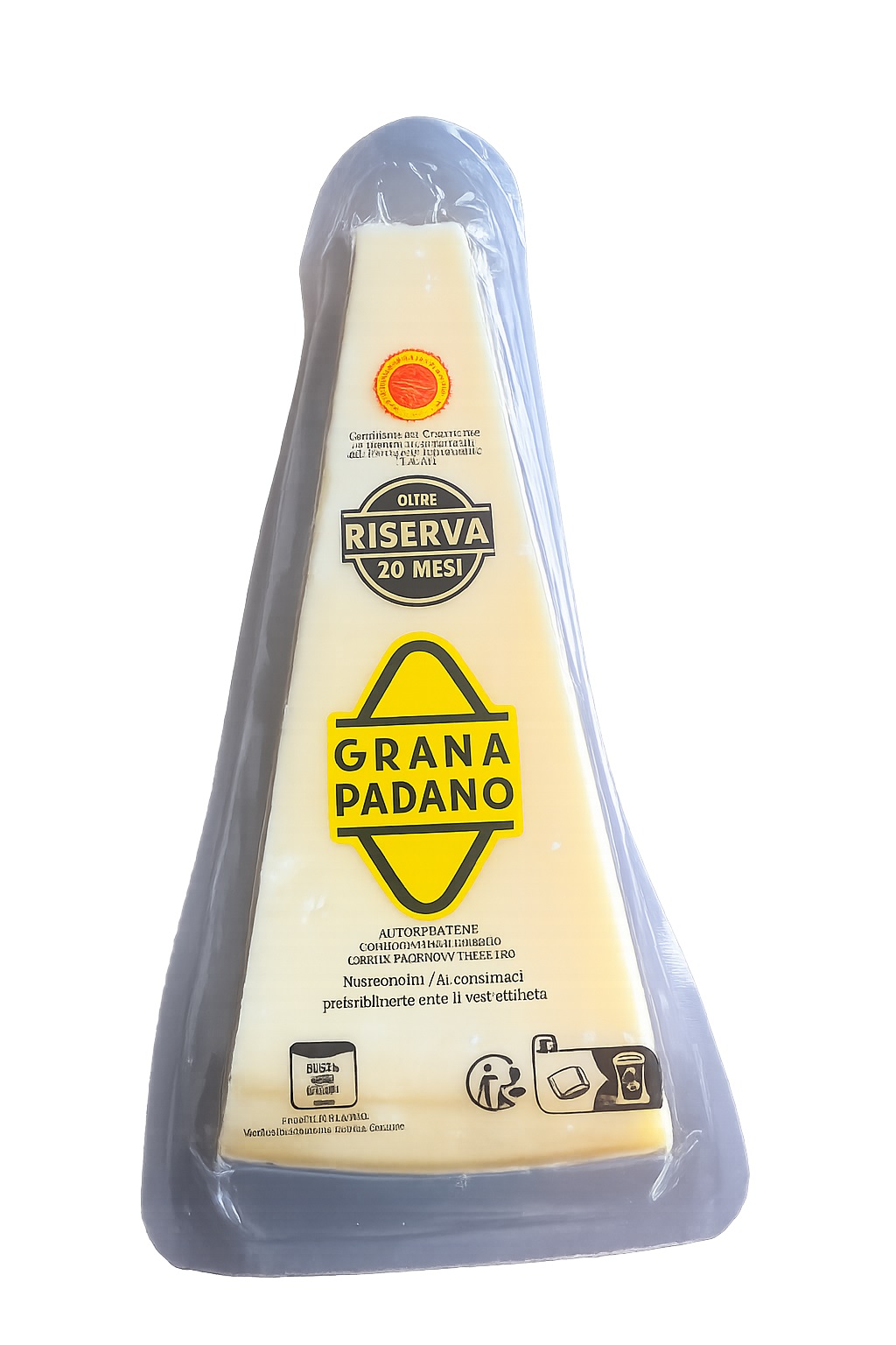 7auug2tsky.jpg Сир Grana Padano Oltre riserva 20 міс. 250 г - Зображення 1