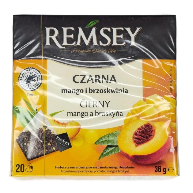 fbrx24g5e7.jpg Чай в пакетиках Remsey манго, персик 36 г 20 шт - Зображення 1