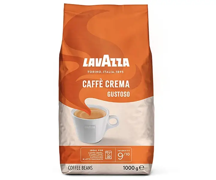 nhwk0ek7es.jpeg Кава в зернах Lavazza Caffe Crema Gustoso 1 кг - Зображення 1