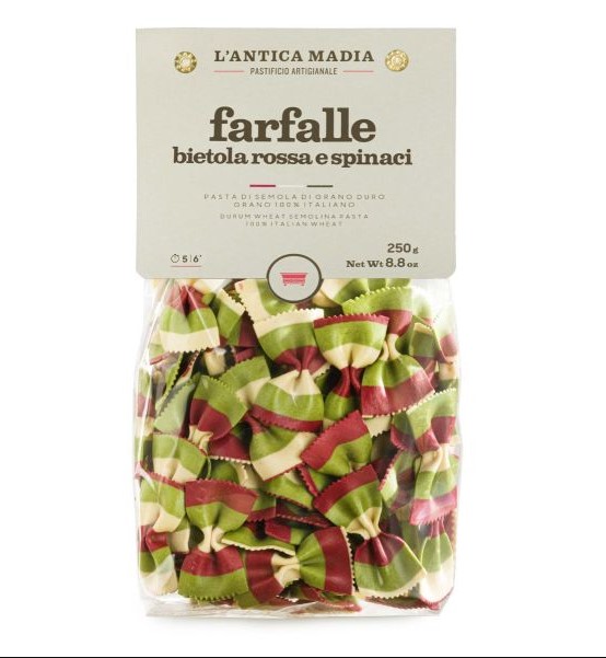 r6n0xppo8w.jpg Макарони Lantica Madia bietola rossa e spinaci шпинат і буряк 250 г - Зображення 1