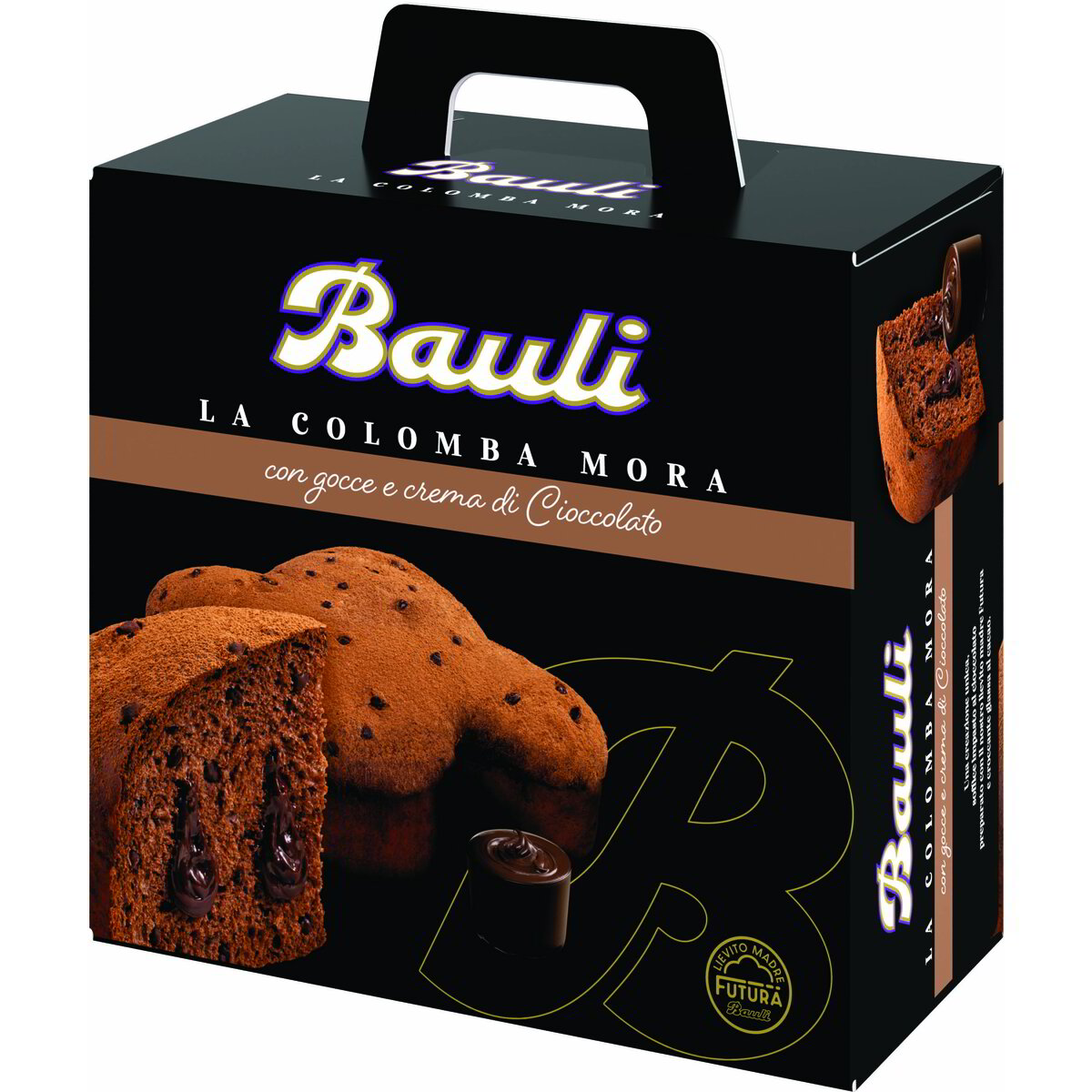 yca8i20c53.jpg Панетоне Bauli La Colomba Mora шоколадний з шоколадною начинкою 600 г - Зображення 1