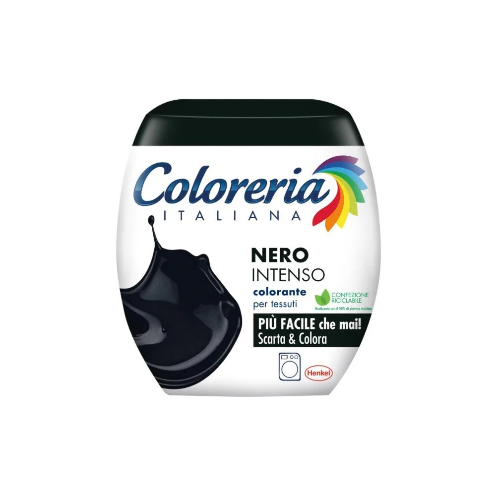 3bq29x85f8.jpg Фарба для одягу Coloreria Nero intenso чорна 350 г - Зображення 1