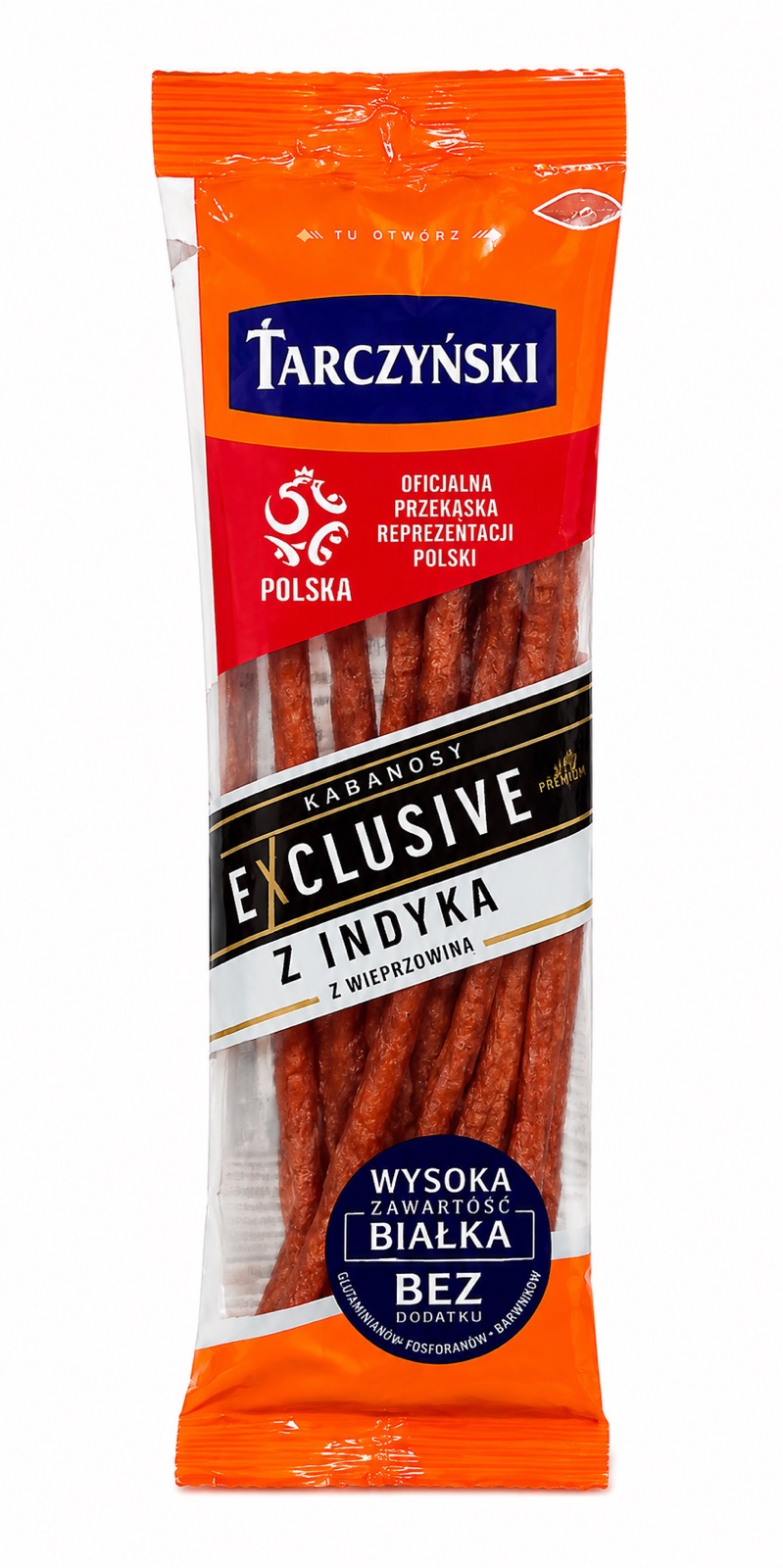 5w2huufwy6.jpg Ковбаски Tarczynski кабаноси з індика 90 г - Зображення 1