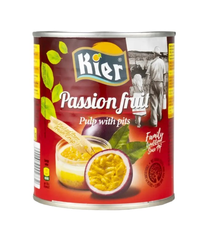 br35whhvbi.jpg Пюре маракуї Kier Passion Fruit Pulp 825 г - Зображення 1