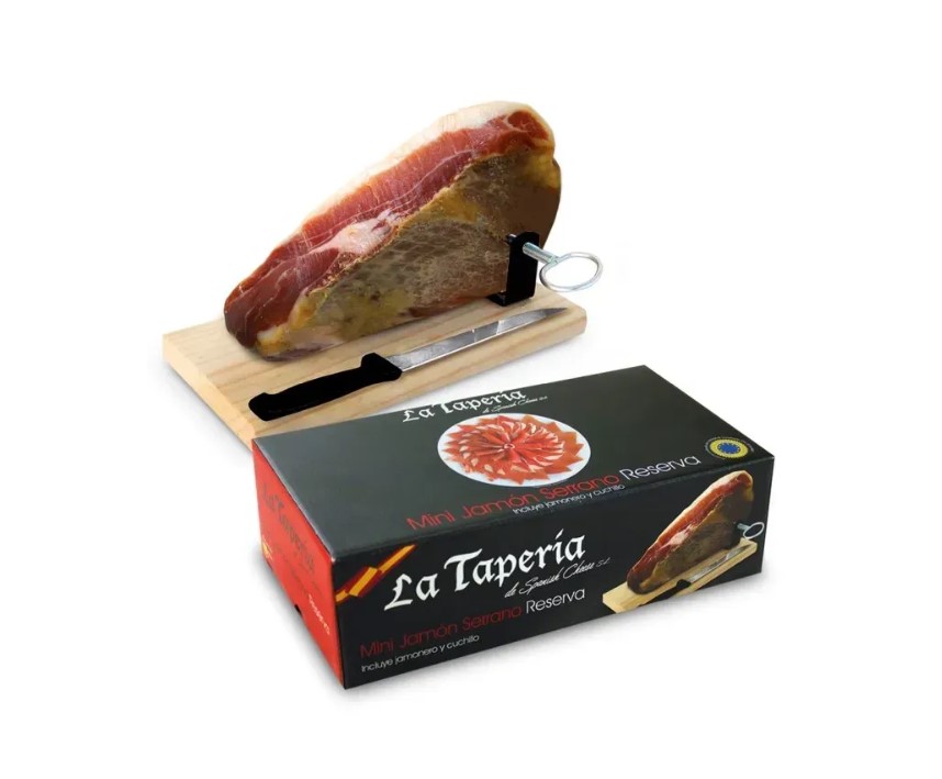 fweol9478v.jpg Міні Хамон La Taperia Mini Jamon з підставкою та ножем 950 г - Зображення 1