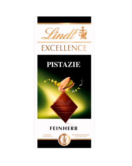 g3ul9xcwsa.jpg Шоколад Lindt Excellence чорний з фісташкою 100 г - Зображення 1