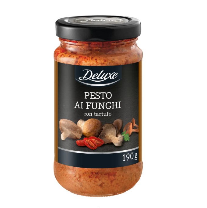 0lc52ucdfg.jpg Соус Pesto Deluxe ai Funghi з грибами та трюфелем 190 г — изображение 1