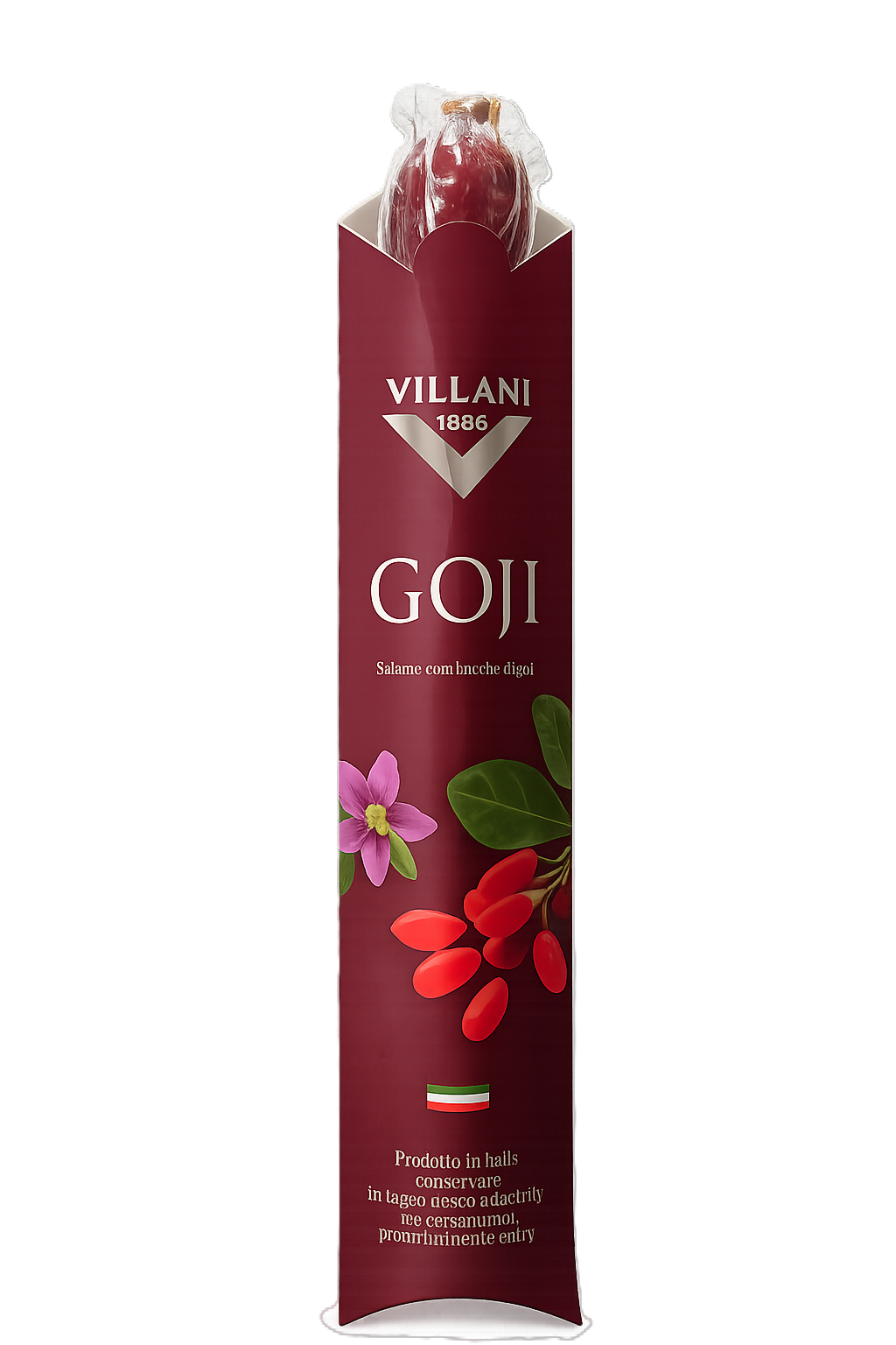 648nswa10e.png Салямі Villani Goji з ягодами годжі вагова +-300 г - Зображення 1