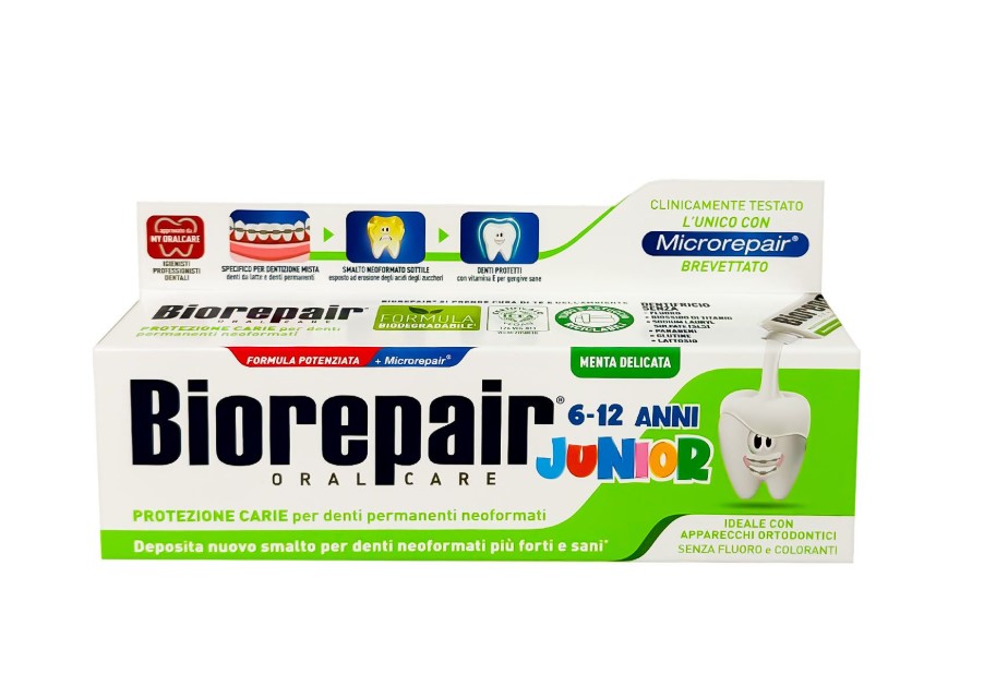 fhhnmpohm2.jpg Зубна паста Biorepair Junior 6-12 років 75 мл - Зображення 1