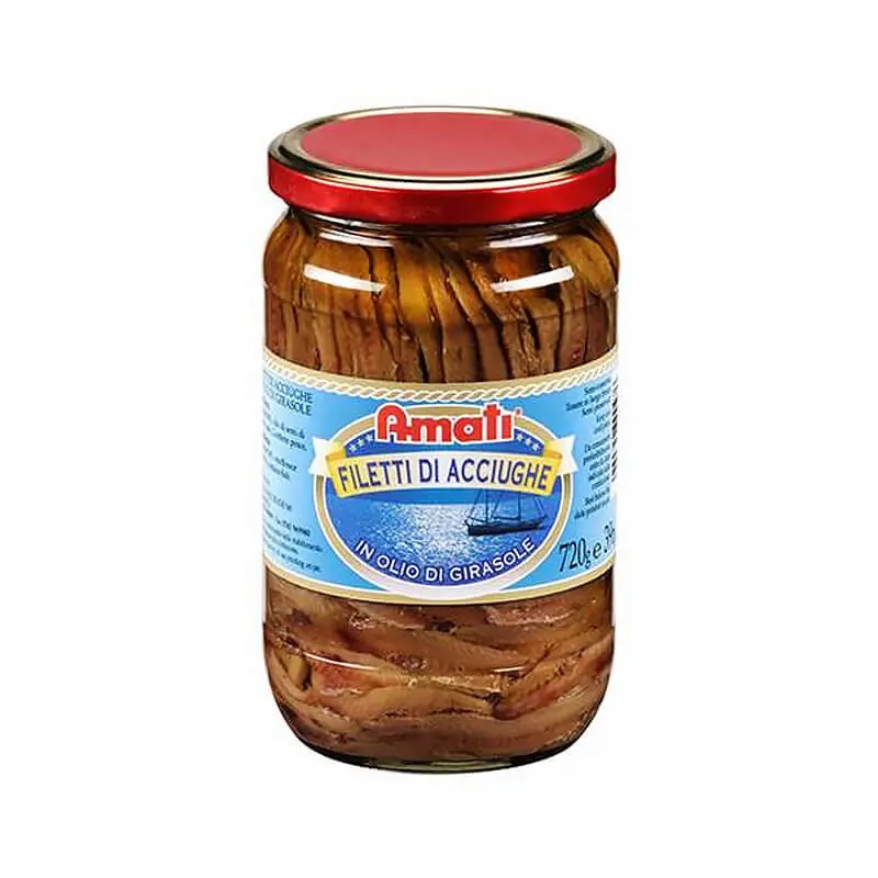 hadrnnfi77.jpg Філе анчоусів Amati в соняшниковій олії 720/396 г - Зображення 1
